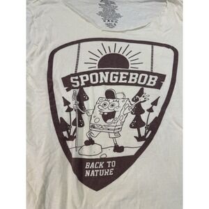 SPONGEBOB SQUAREPANTS Nickelodeon‎ HIKING Back To Nature T-Shirt Size Large